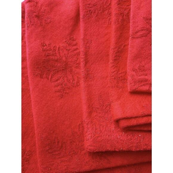 Cloth table linens, napkins, holiday. Set of six - Picture 4 of 6